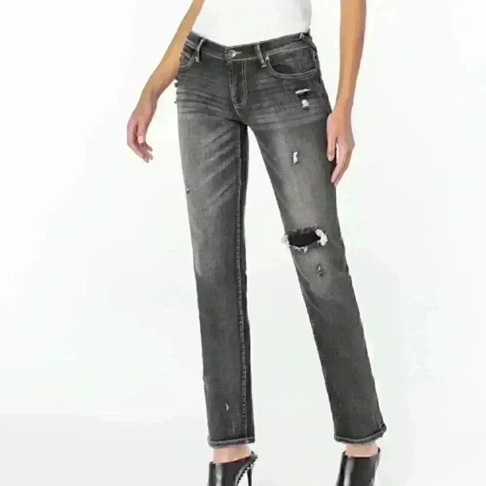 NWT Serra Kiss High-Rise Slim Straight Crop denim - calicut Sz 30